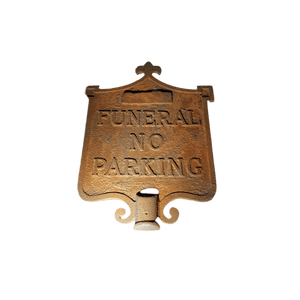 Funeral Home No Parking Sign - Double Sided