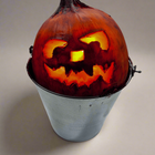 Small Lighted Pumpkin Bucket Drop Dead Design Studios 