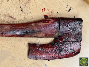 Short Handle Flat Blade Axe Prop Realistic Props Drop Dead Design Studios Bloody 