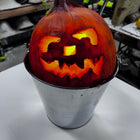 Small Lighted Pumpkin Bucket Drop Dead Design Studios 