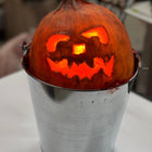 Small Lighted Pumpkin Bucket Drop Dead Design Studios 